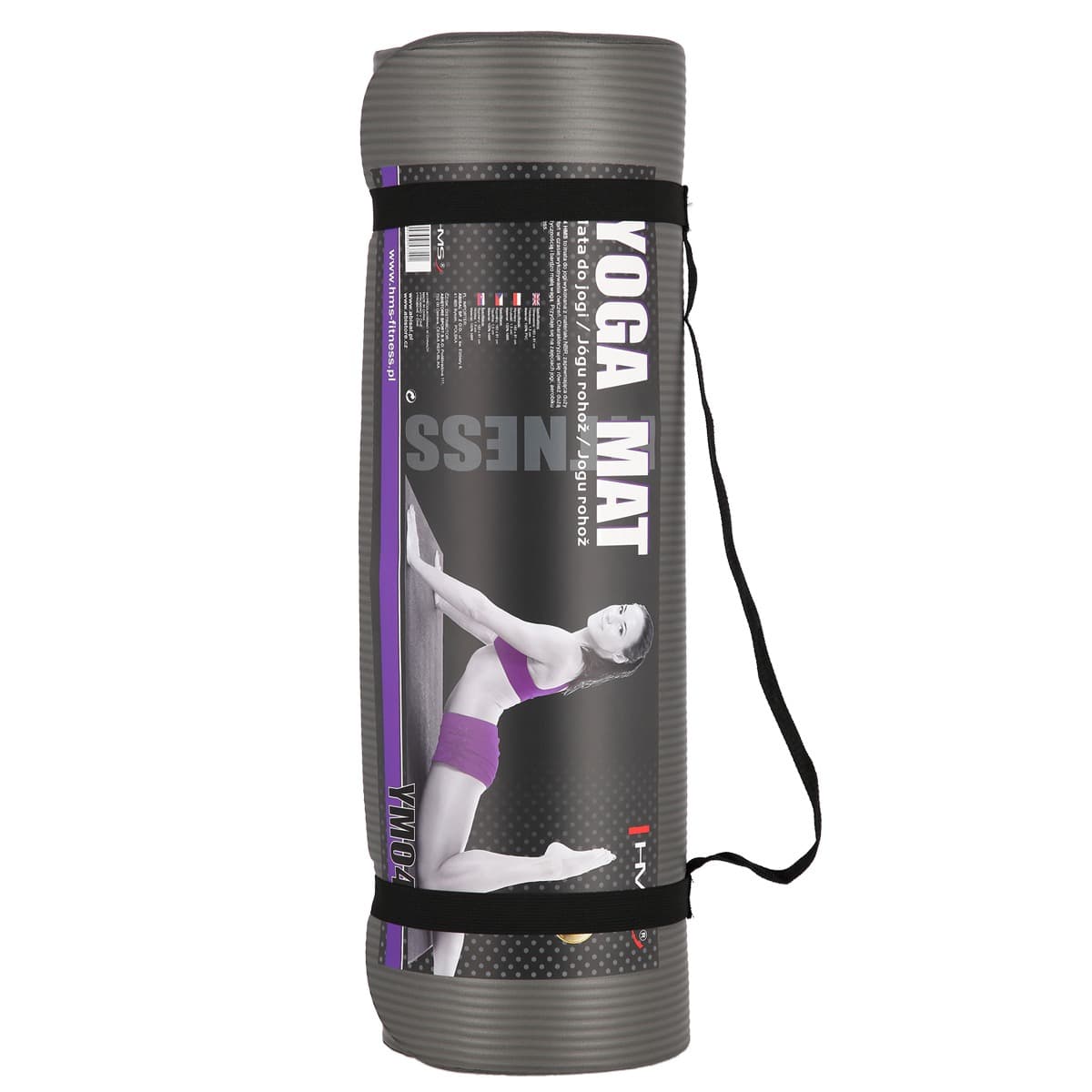 Mata do jogi HMS YM04 szara 183 x 61 x 1.5 cm