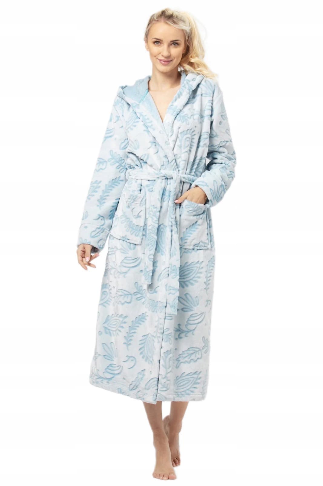 Szlafrok damski lekki i wygodny rozmiar S/M