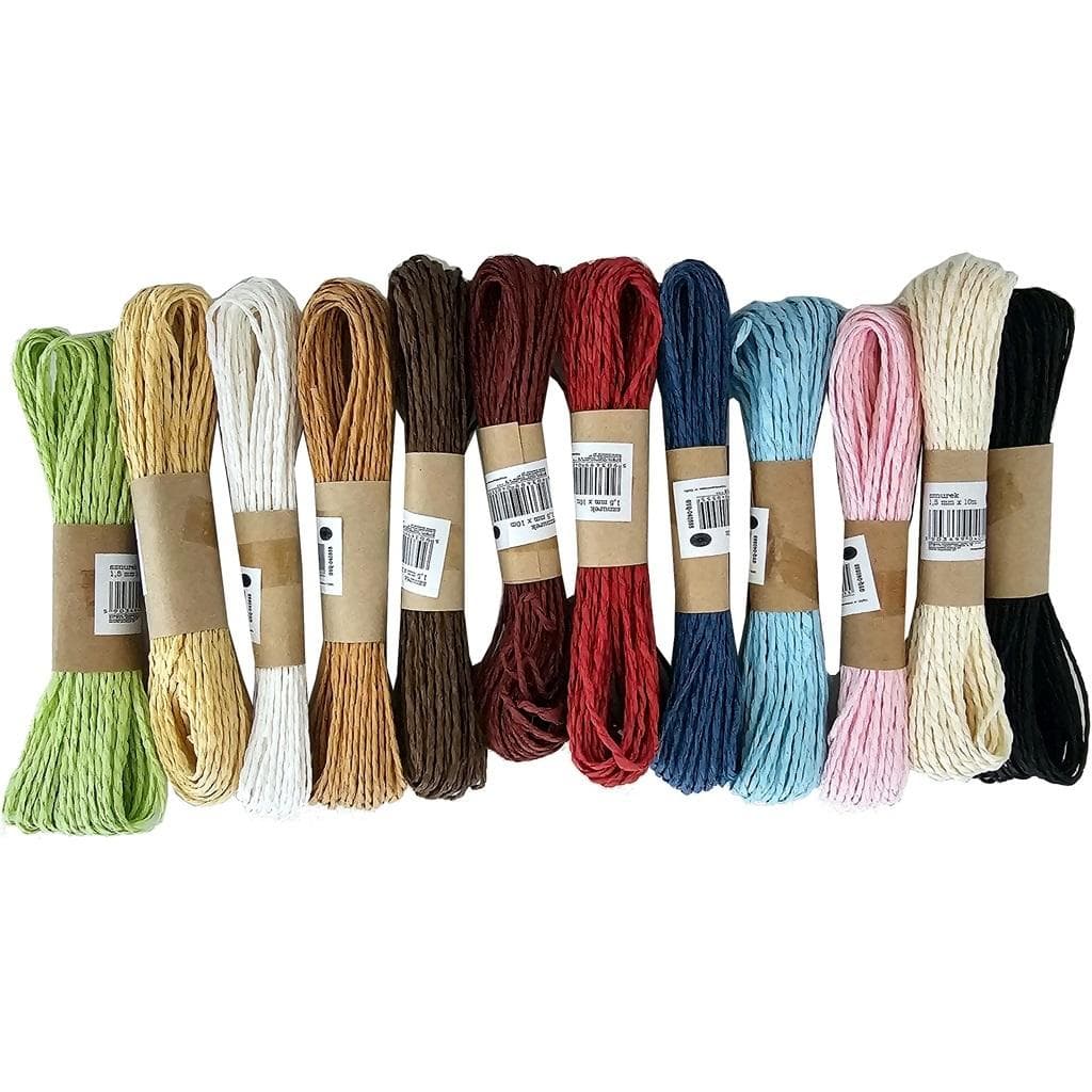 Sznurek papierowy 1,5 mm x 10 m MIX kolorów