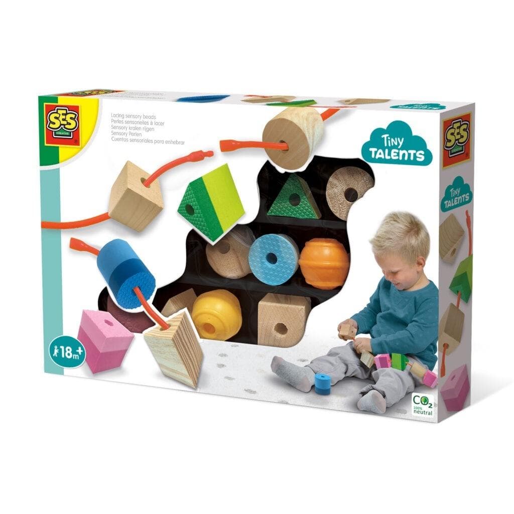 Sensoryczne koraliki do nawlekania rozwijające motorykę