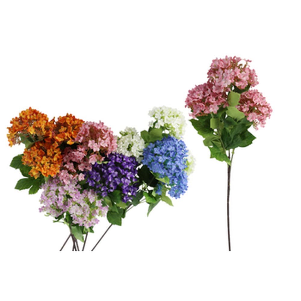 Sztuczna gałązka hortensji dekoracyjna 69 cm