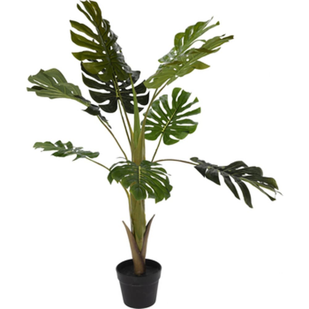 Sztuczna monstera w czarnej doniczce 110 cm