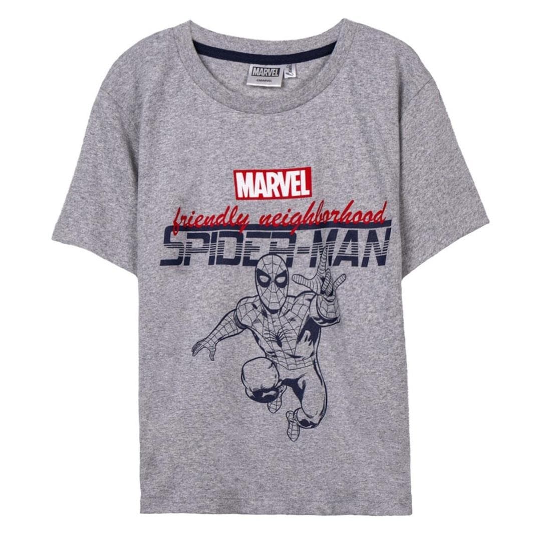 T-shirt chłopięcy Spider-Man rozmiar 158 cm szary bawełna