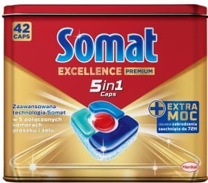 Tabletki do zmywarki Somat Excellence Premium 5w1 42 sztuki