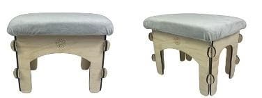 Taboret dziecięcy do pokoju szary