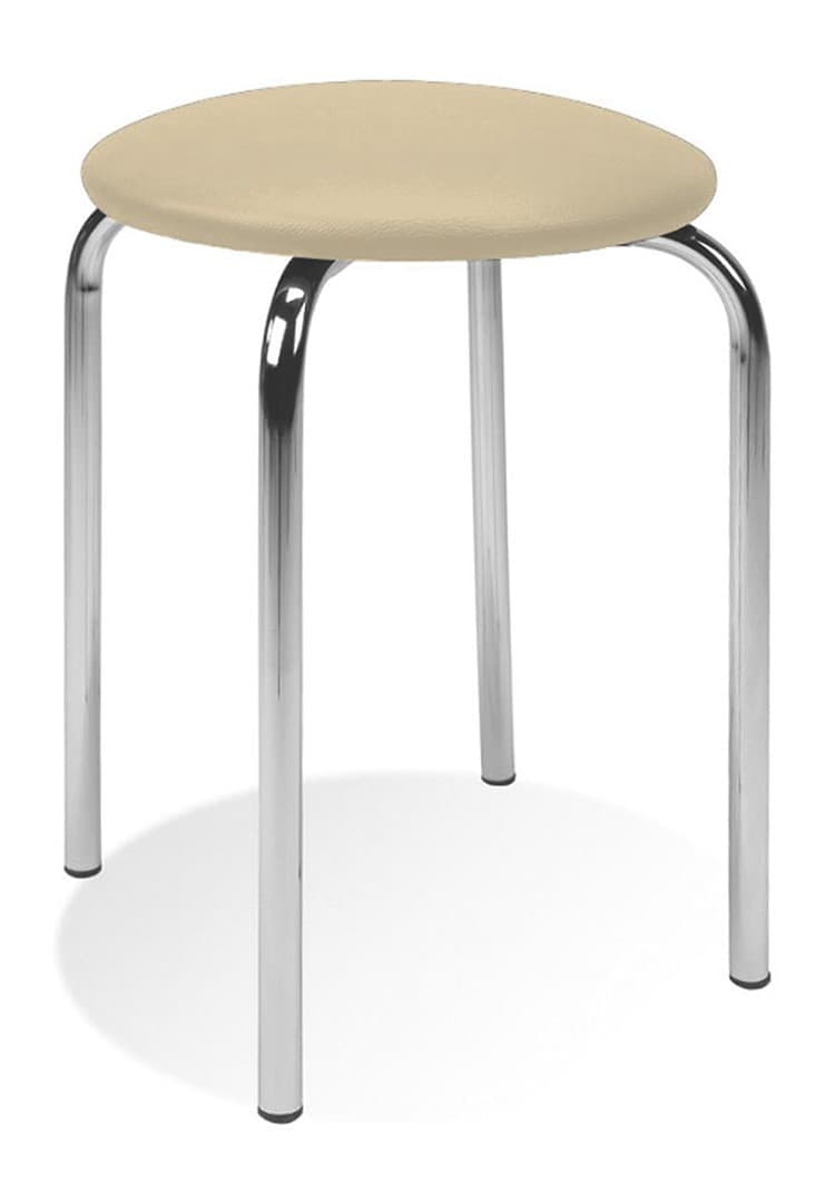 Taboret PINO CHROME beżowy TSIN