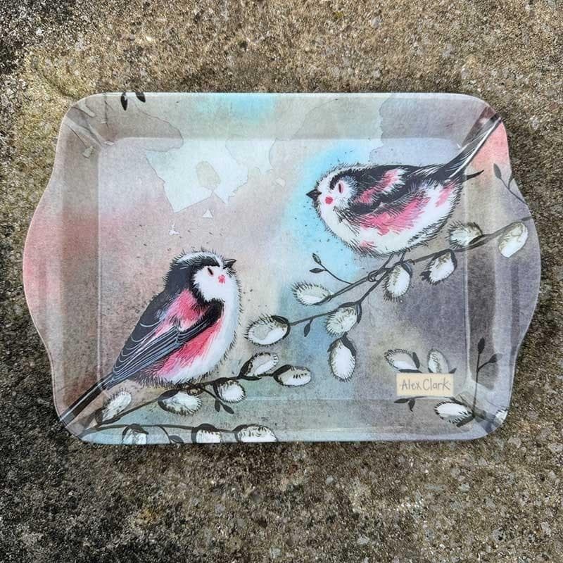 Taca mała z motywem ptaszków z długim ogonem