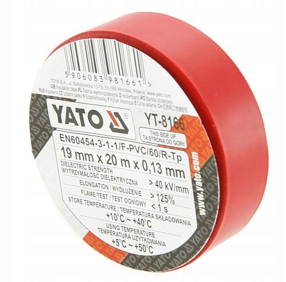 Taśma elektroizolacyjna czarna 19 mm x 20 m