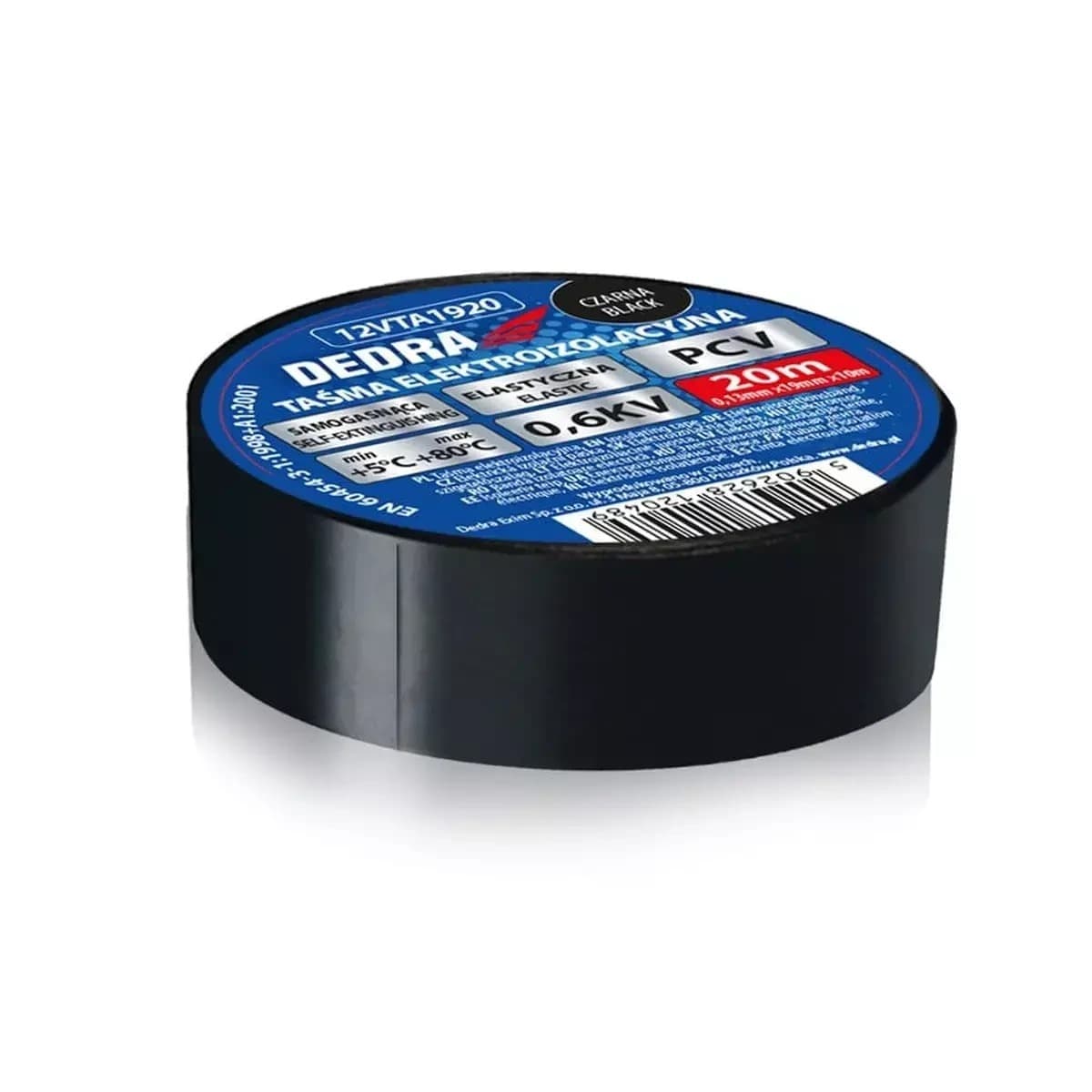 Taśma elektroizolacyjna PVC czarna 19mmx33m