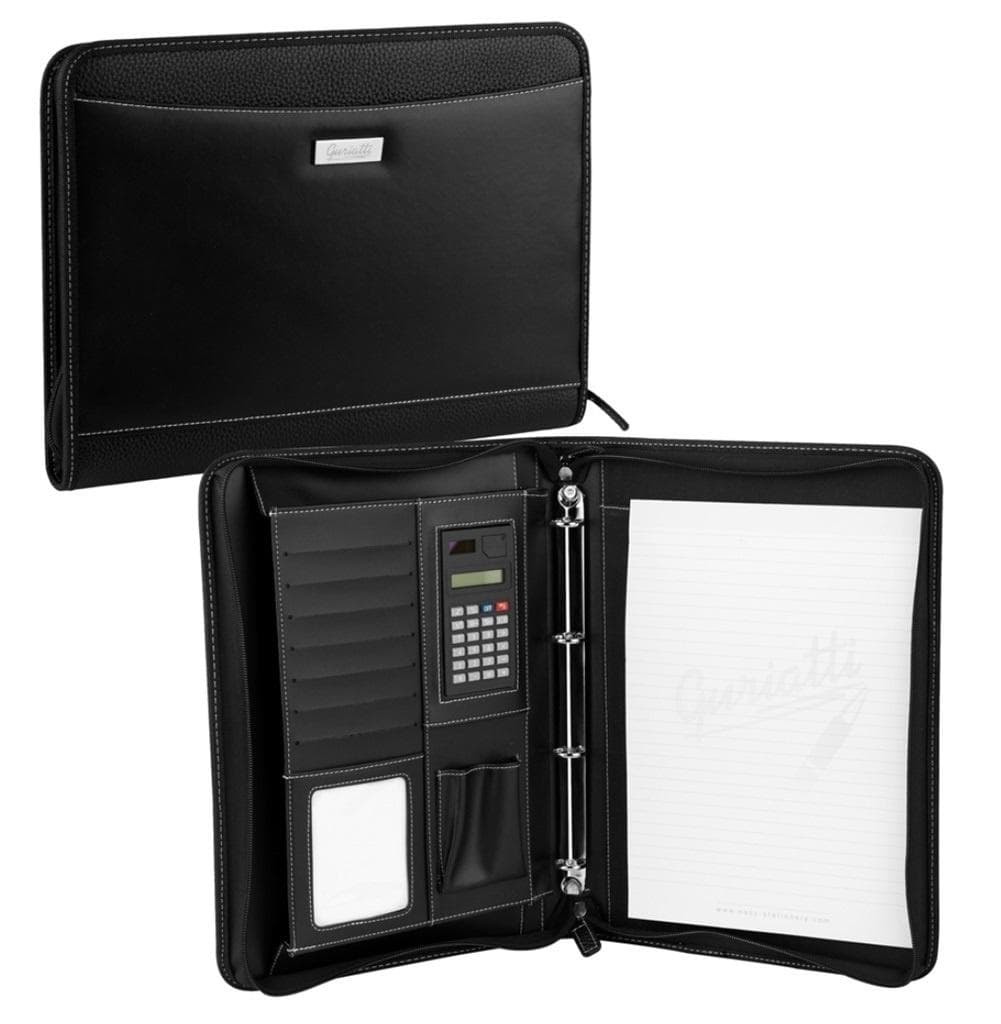 Teczka konferencyjna A4 z kalkulatorem czarna
