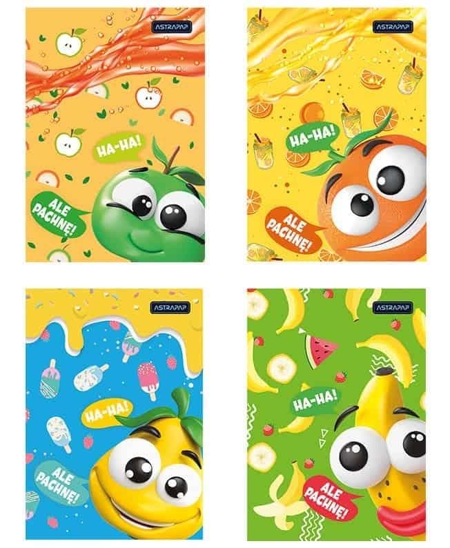 Teczka A4 z gumką Astrapap Frutos mix wzorów