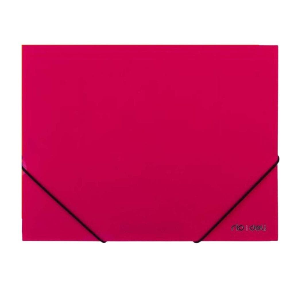 Teczka A4 z gumką narożną różowa
