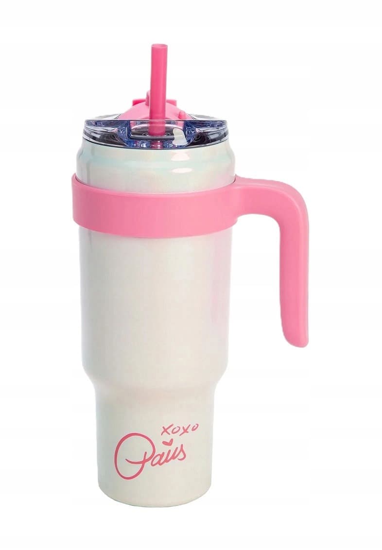 Termokubek biały o pojemności 1 litra idealny do podróży