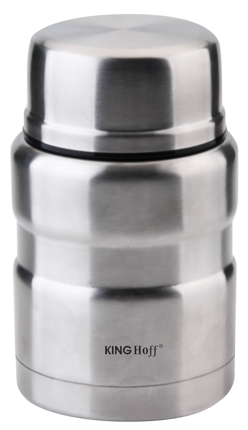 Termos obiadowy stalowy Kinghoff 0,5 l ze składaną łyżką