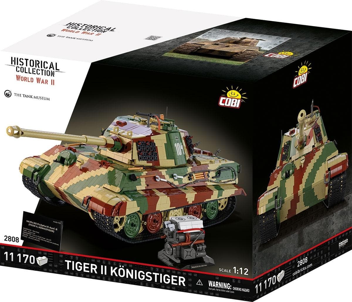 Cobi Tiger II Konigstiger - model czołgu z klocków