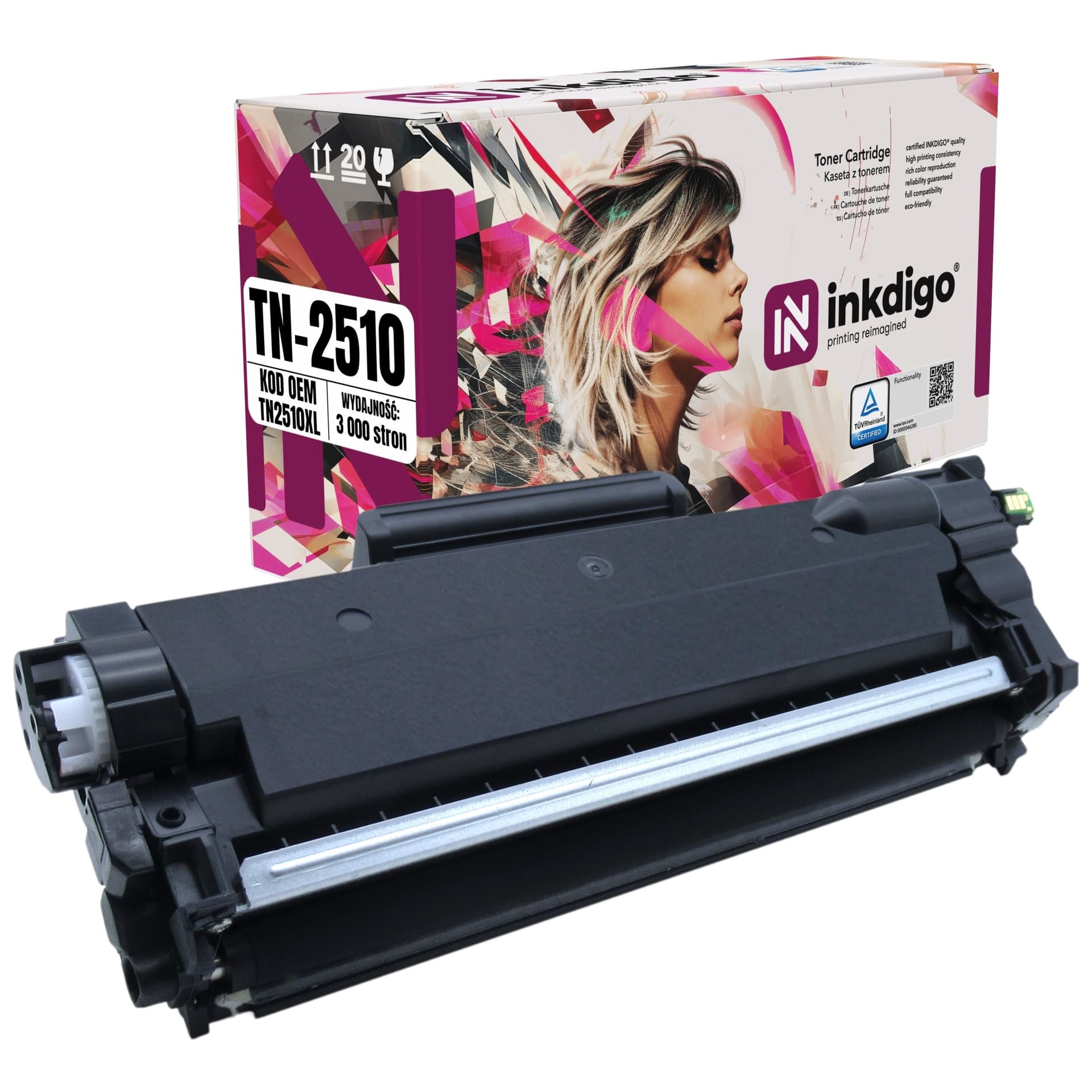 Toner czarny Brother TN2510XXL - Oryginalny - Bardzo wysoka wydajność