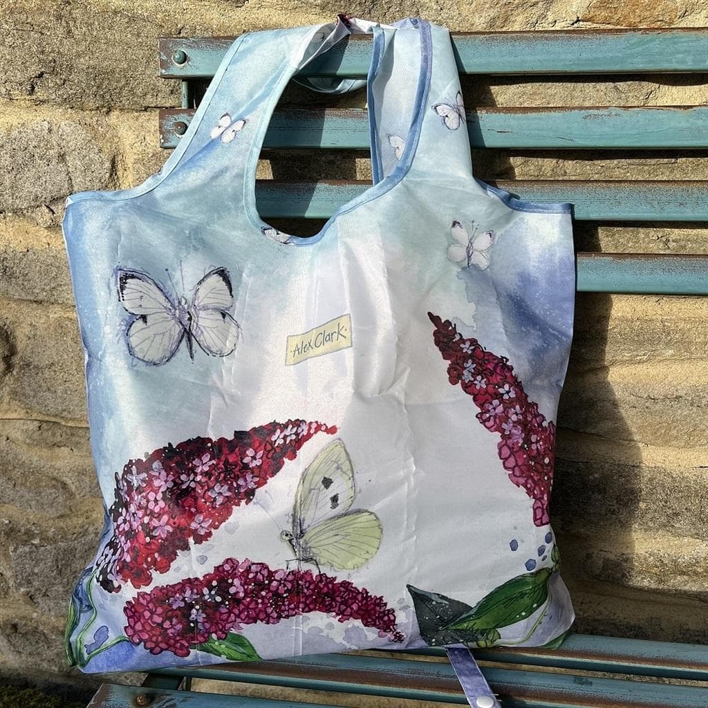 Torba na zakupy wielokrotnego użytku Motyle i budleja
