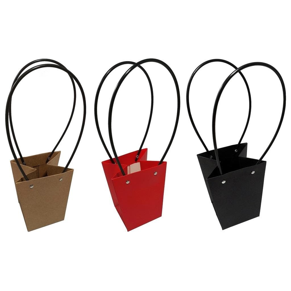 Torebka / osłonka na kwiaty doniczkowe 17 x 20 x 11 cm MIX