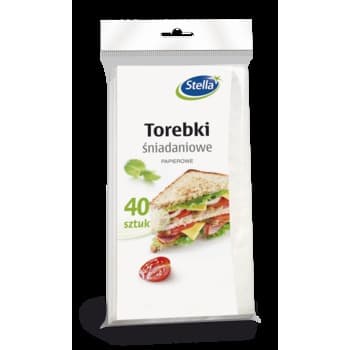 Torebki papierowe spożywcze 12 x 24,5 cm 40 sztuk