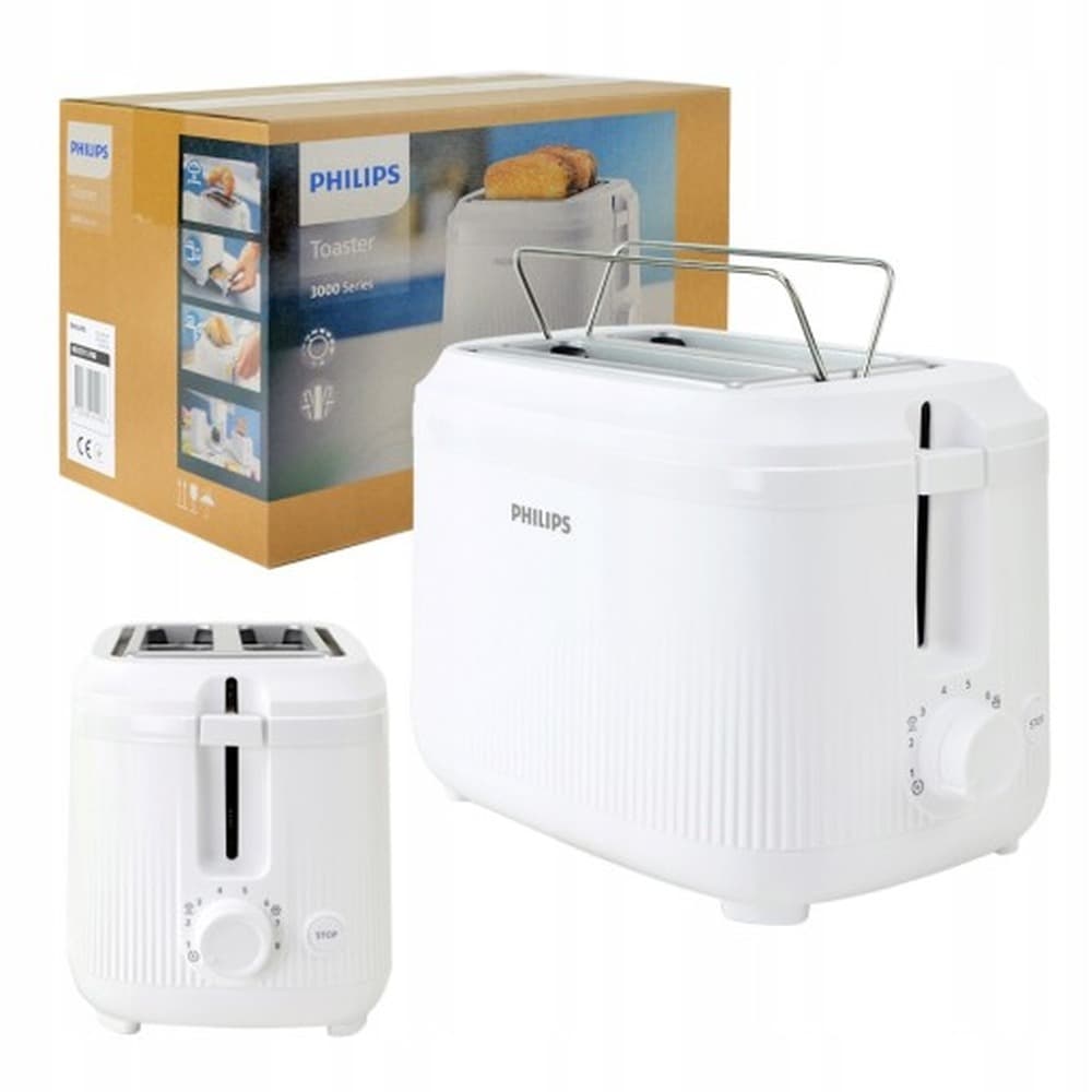 Toster Philips HD2511/00 - biały, kompaktowy, 800W