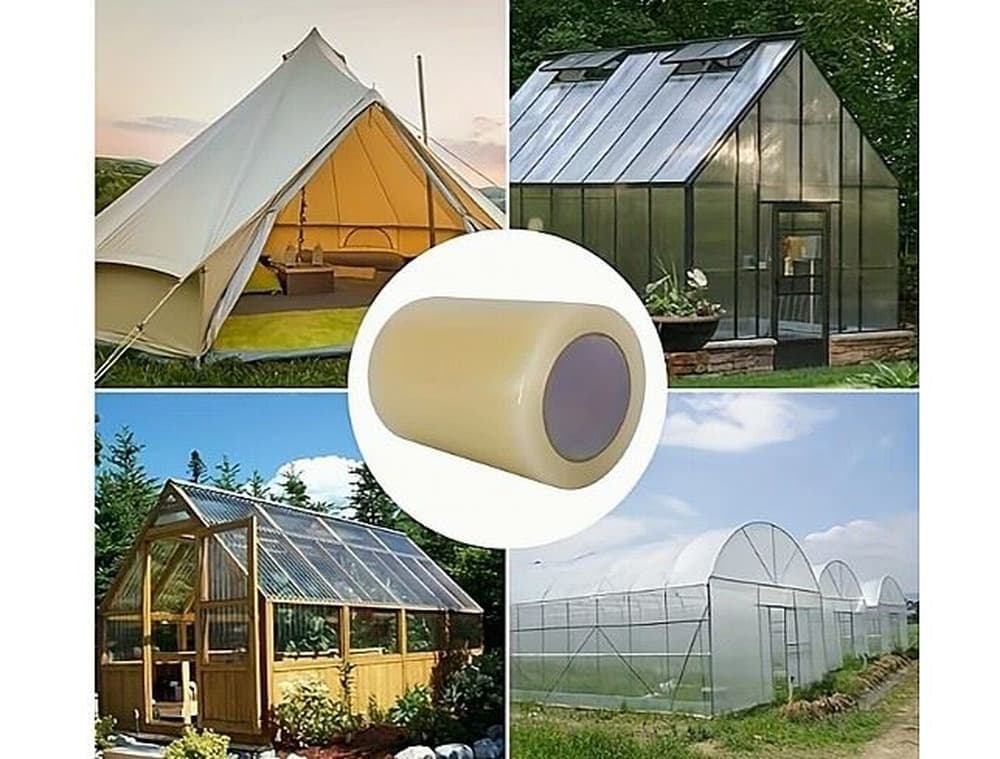 Transparentna taśma naprawcza do folii szklarniowych 100mm x 10m