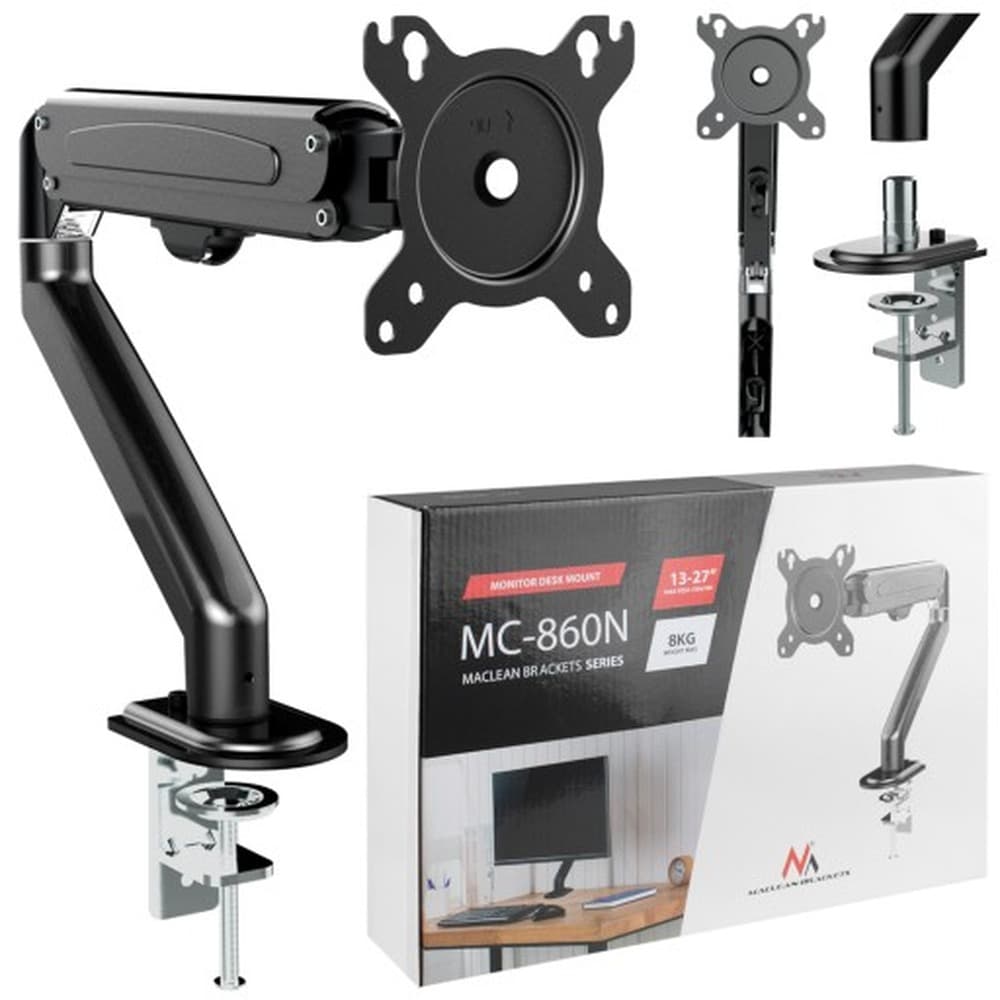 Uchwyt do monitora Maclean MC-860N czarny