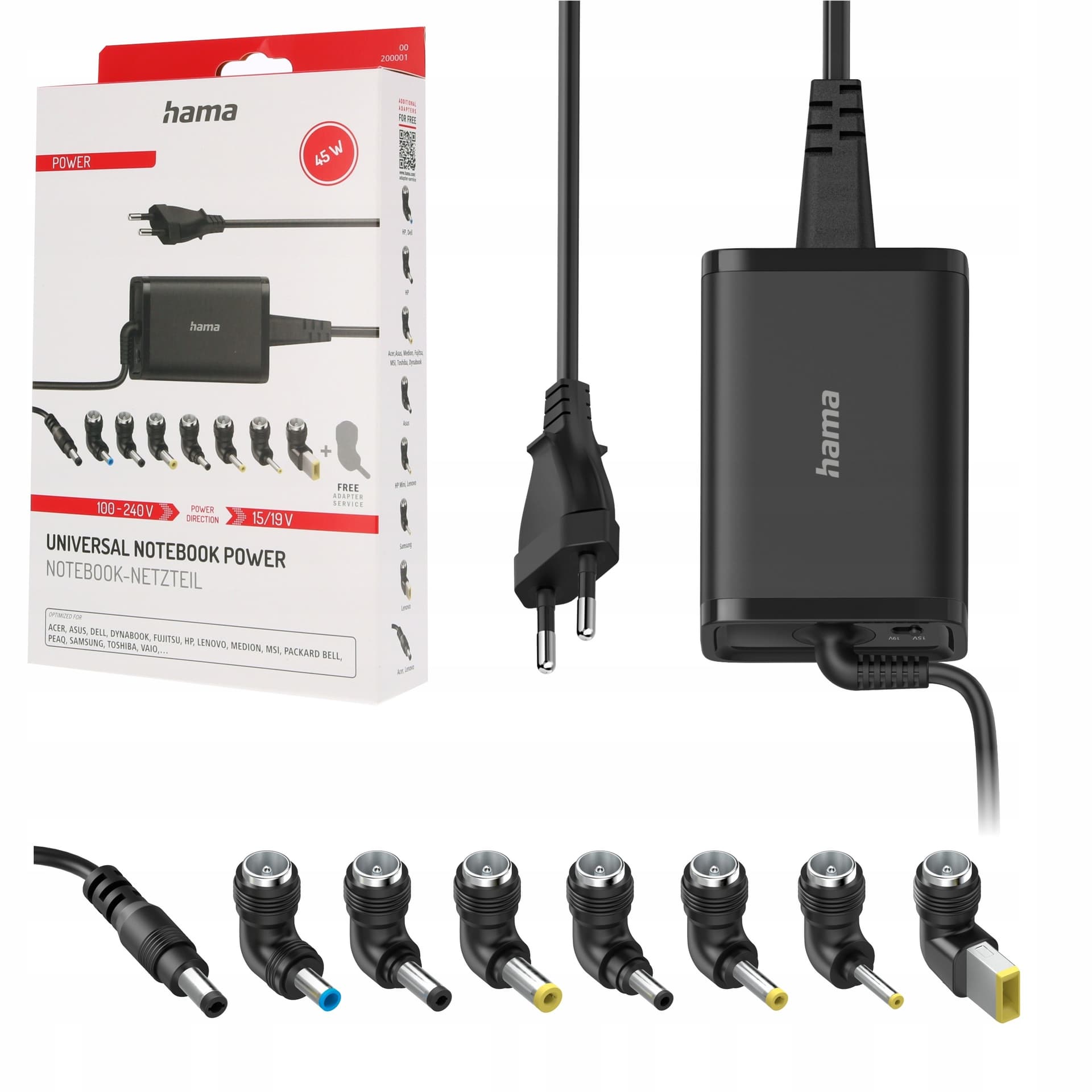 Uniwersalny zasilacz do notebooka Hama