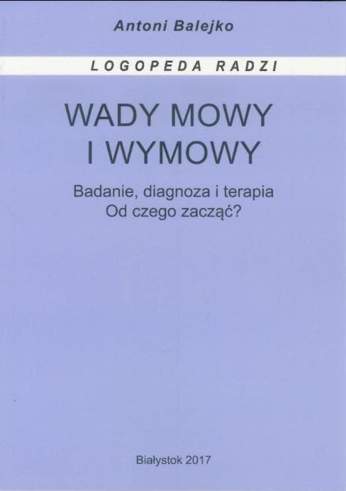 Książka Wady mowy i wymowy