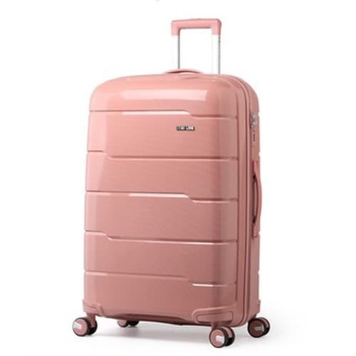 Walizka podróżna z polipropylenu 67 cm różowa