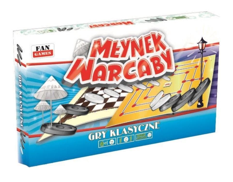 Gra planszowa 2w1 Młynek i Warcaby logiczna