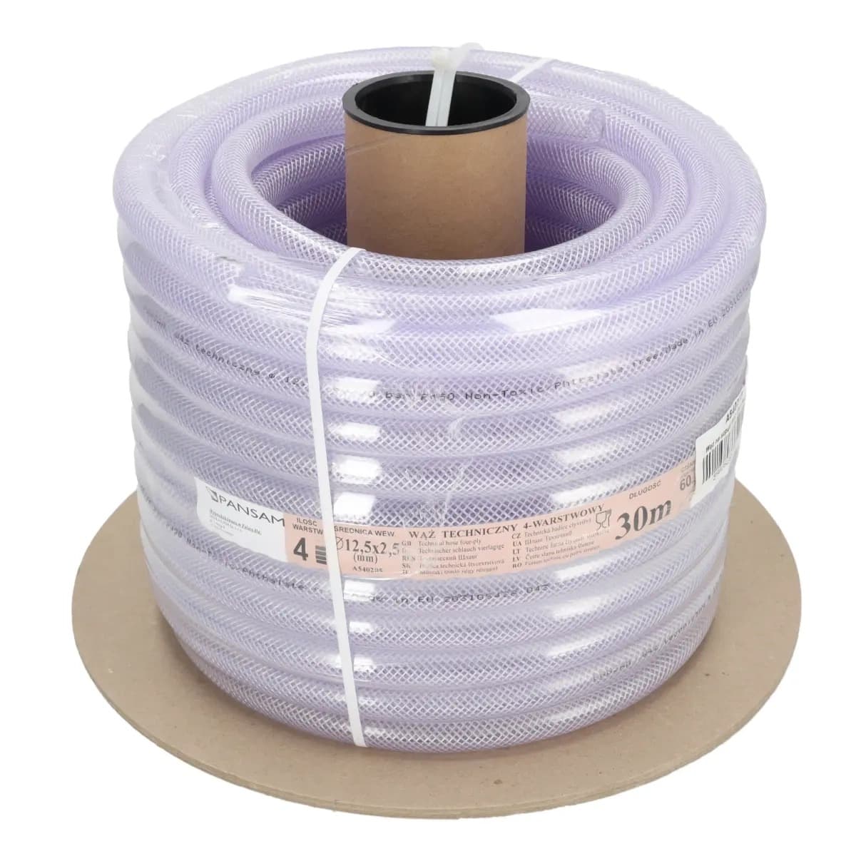 Wąż PVC na szpuli 12x17 mm o długości 30 metrów