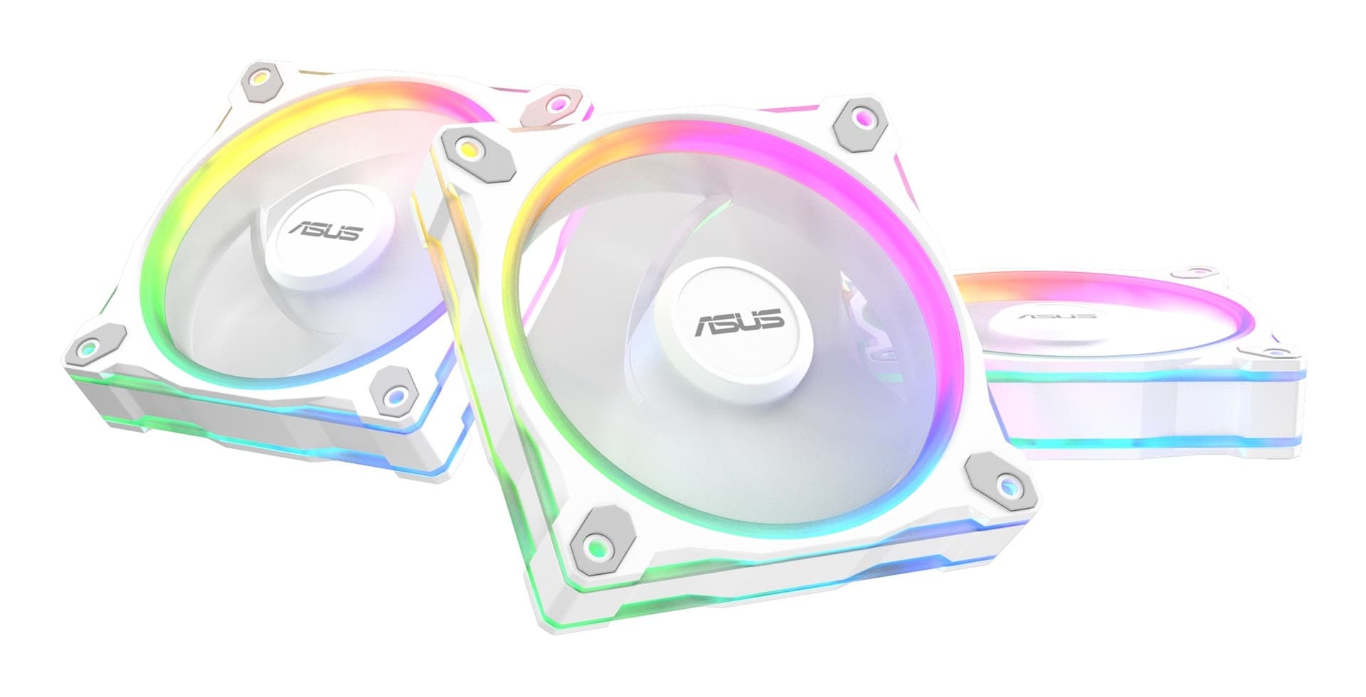 Wentylator ARGB ASUS PRIME MR120 FAN WHITE 3w1
