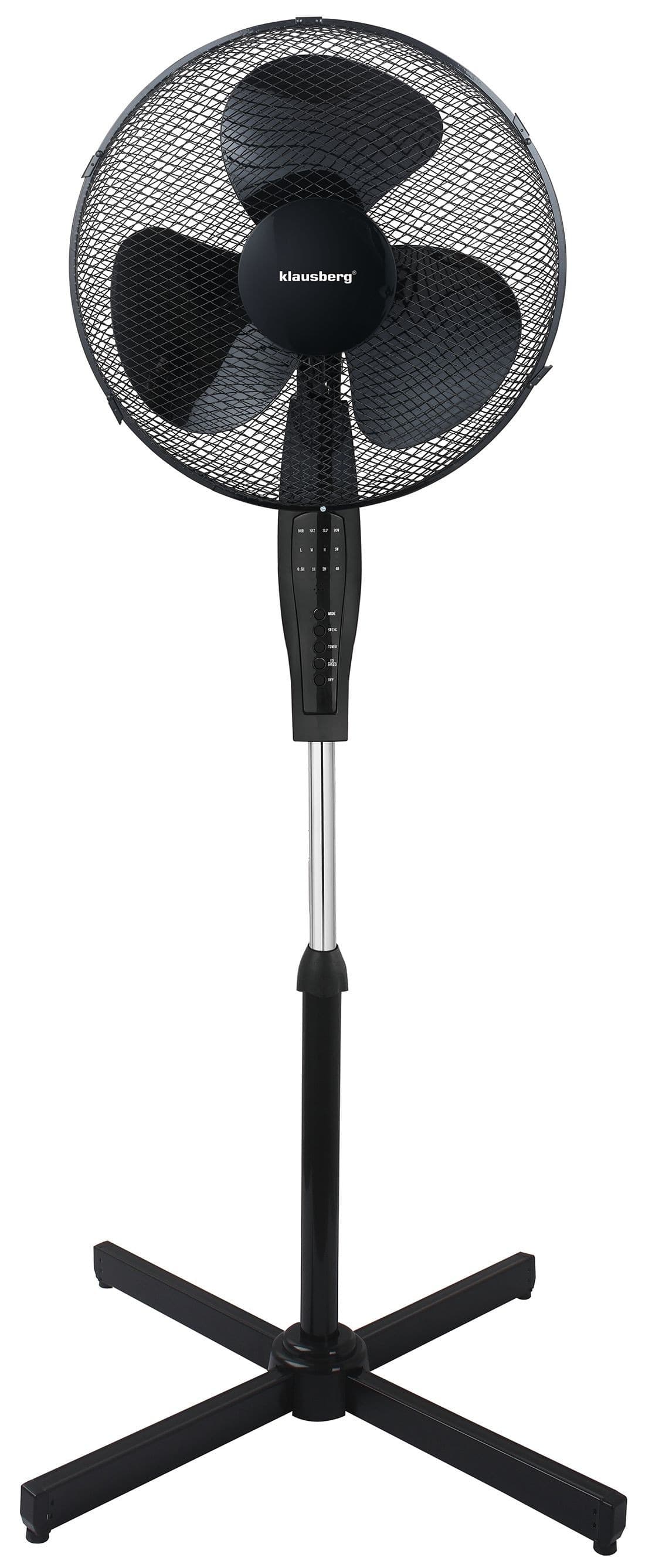 Wentylator stojący z pilotem i timerem Klausberg, 41 cm, 50 W
