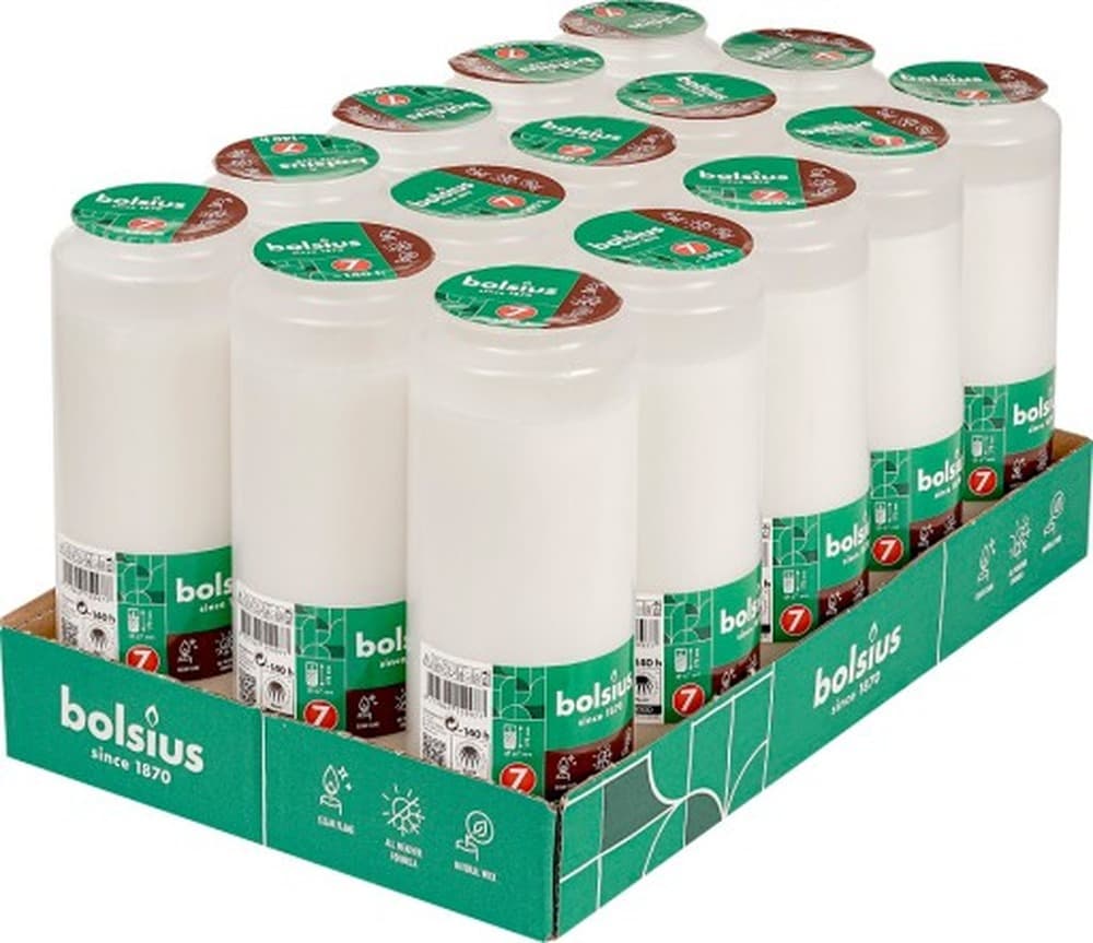 Wkład do znicza Bolsius biały RC7 RSPO MB