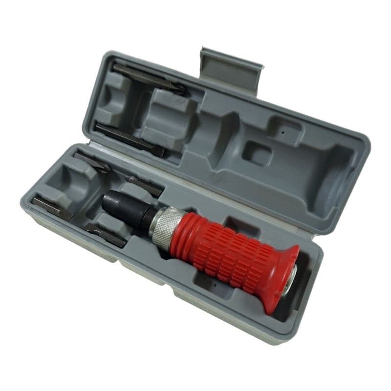 Wkrętak udarowy z 6 bitami CrV-6150 A3/TPR