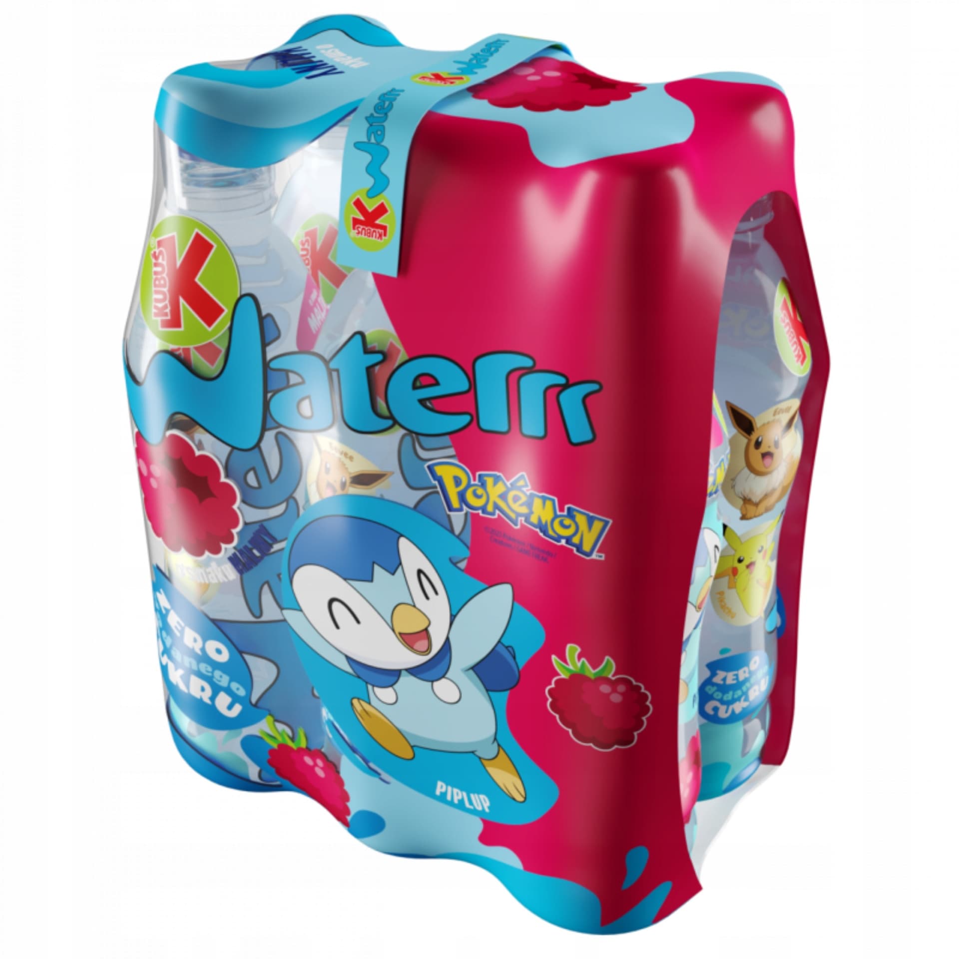 Woda smakowa Kubuś Waterrr o smaku malinowym 6 x 500 ml