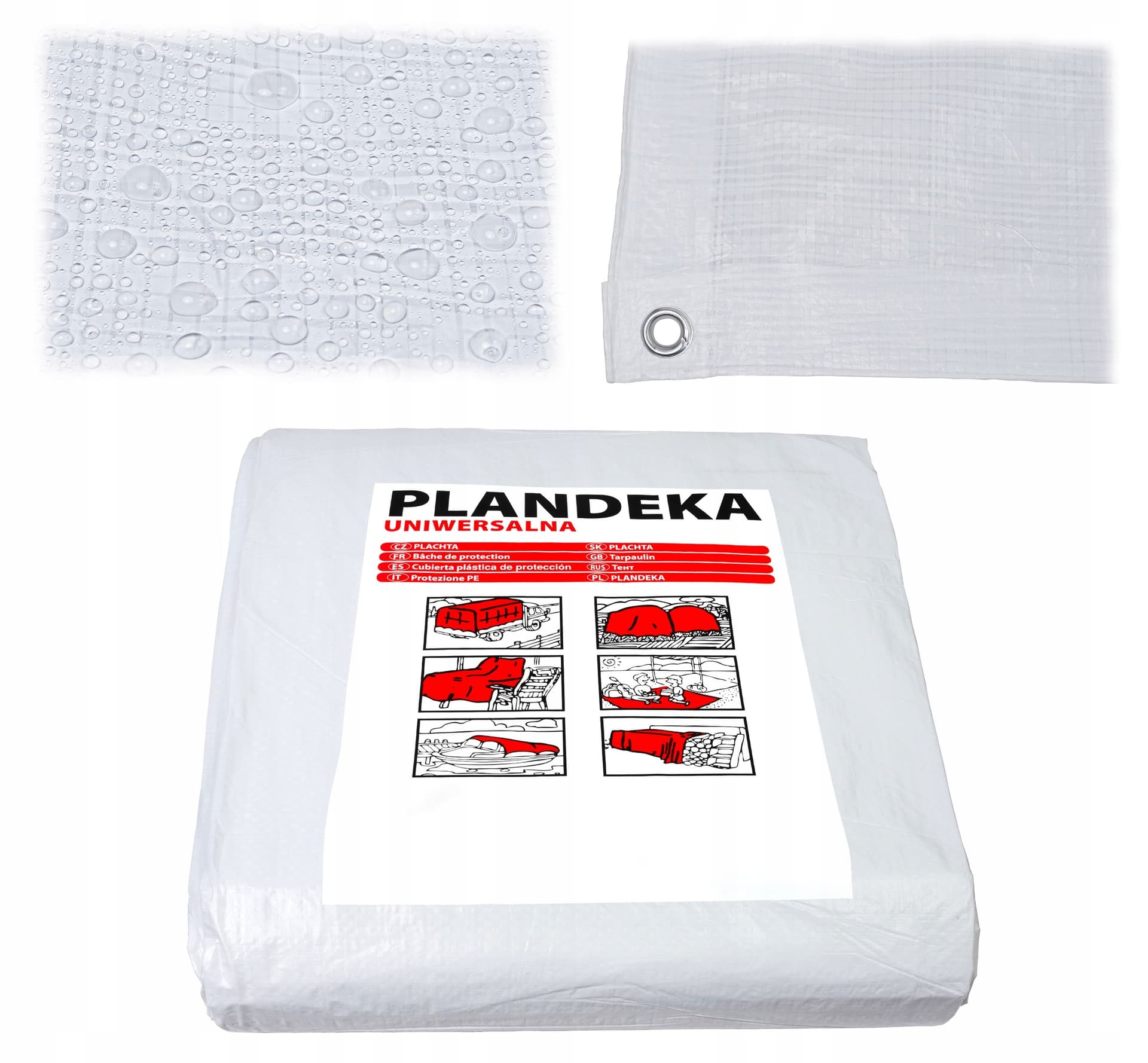Wodoodporna plandeka okryciowa 8x12 m