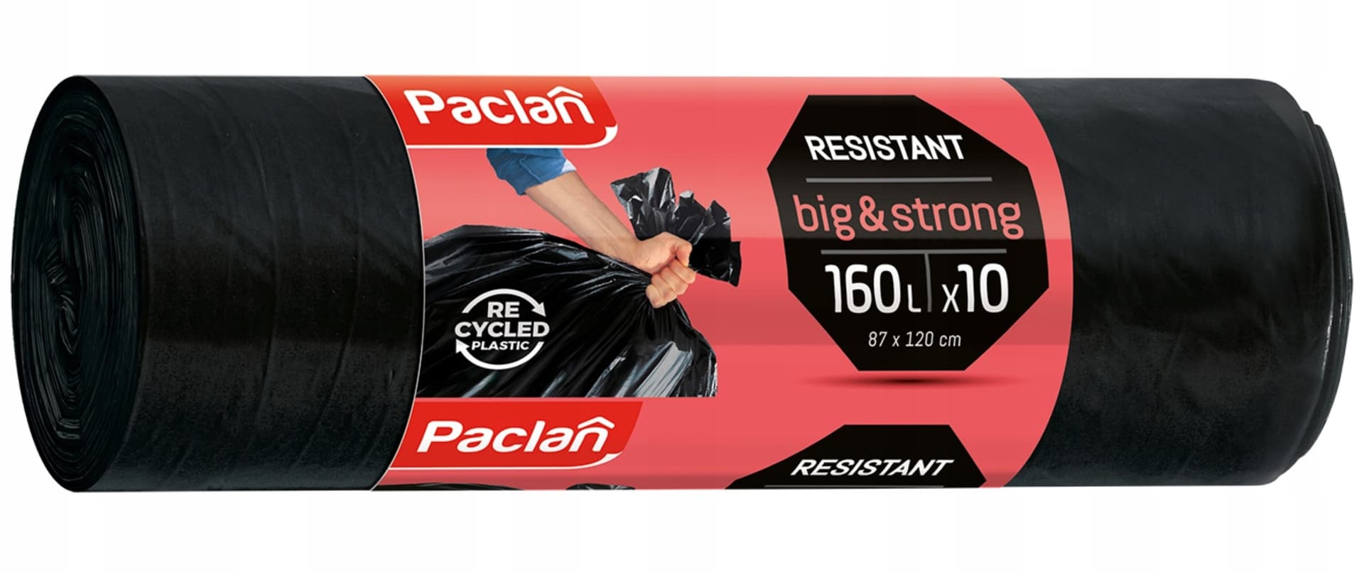 Worki na śmieci Big&Str mocne 160L 10 sztuk