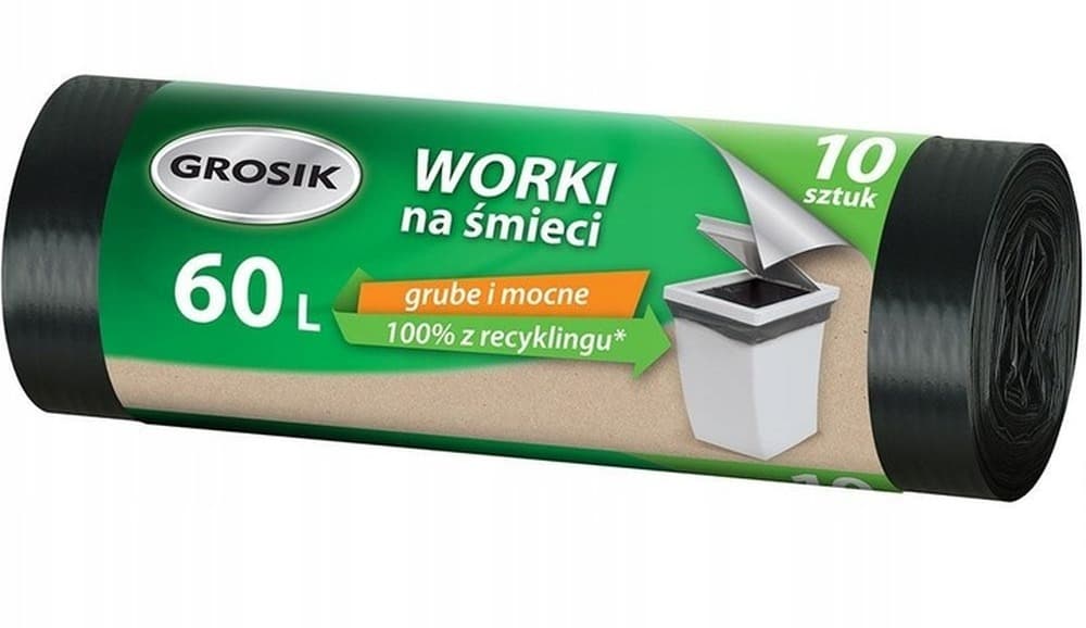 Worki na śmieci Grosik 60 litrów 10 sztuk