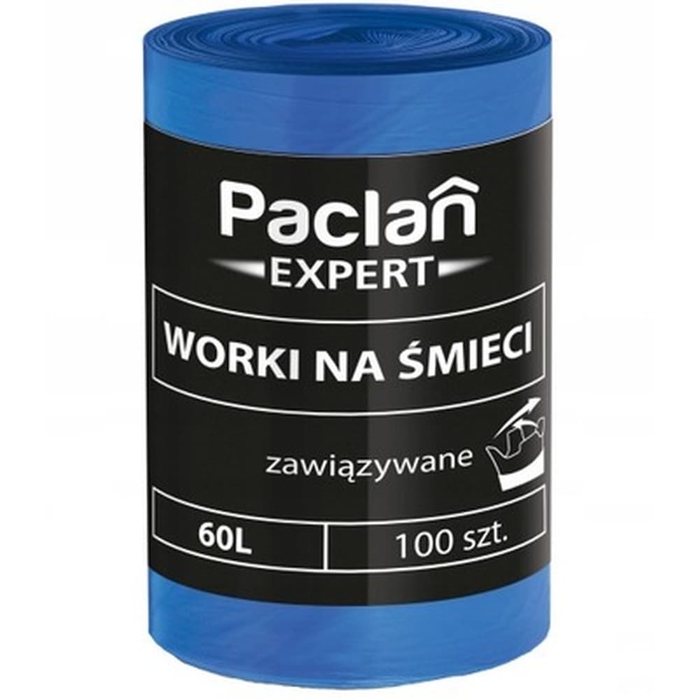 Worki na śmieci Paclan żółte 120 litrów 10 sztuk