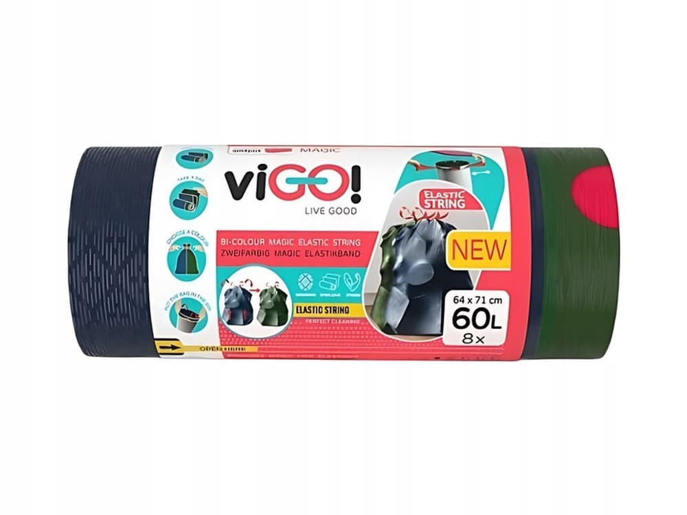 Worki na śmieci VIGO czarne 240L 10 sztuk