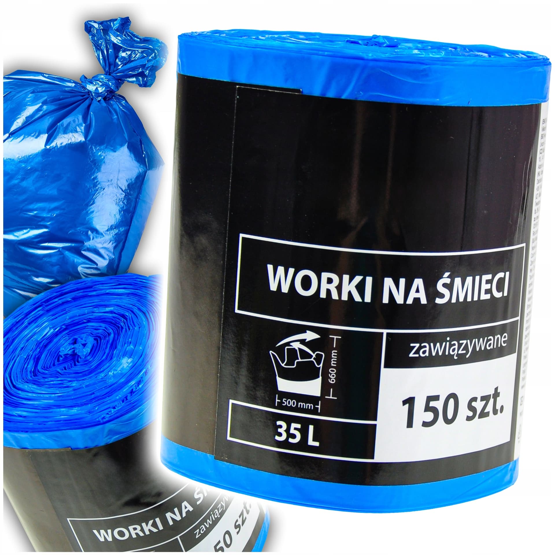 Worki na śmieci VIGO transparentne 120 litrów 26 sztuk