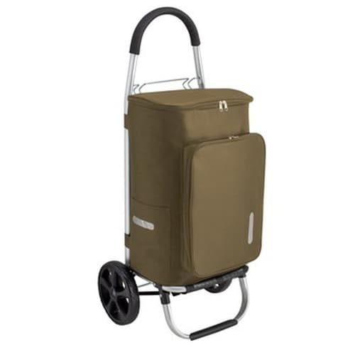 Wózek na zakupy z wytrzymałego materiału khaki
