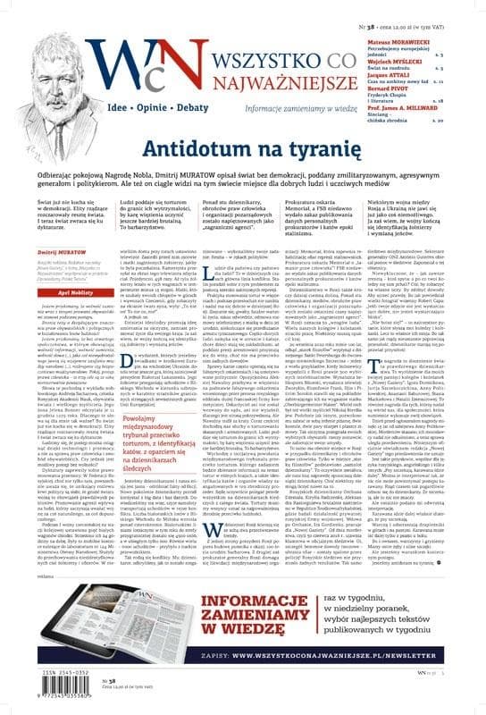 Wszystko, co Najważniejsze nr 38 - pismo idei i opinii