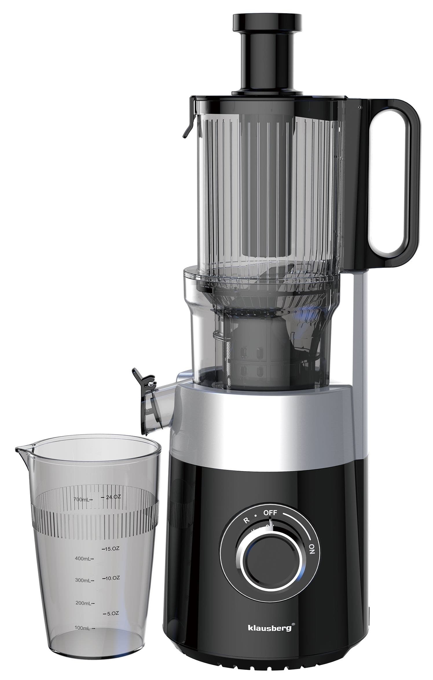 Wyciskarka wolnoobrotowa do owoców i warzyw pionowa 180W