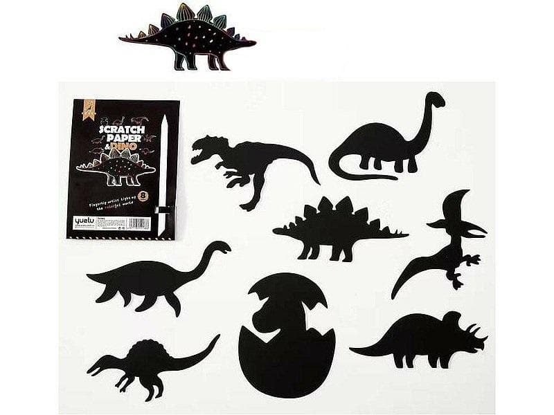 Wydrapywanka Dinozaury 8 kart do kreatywnej zabawy