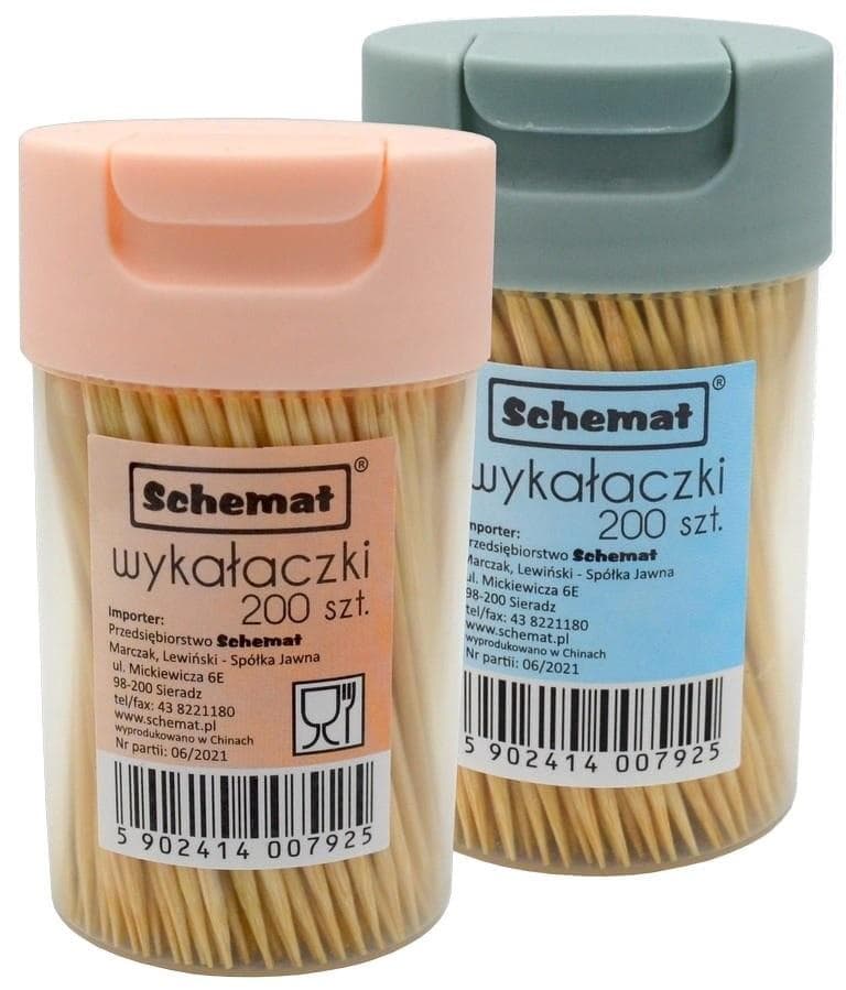 Wykałaczki drewniane 6,5 cm 200 sztuk