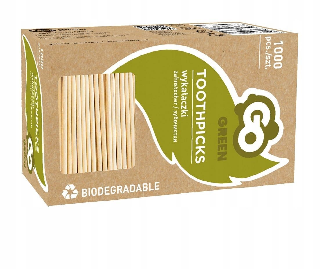 Wykałaczki higieniczne drewniane 65 mm