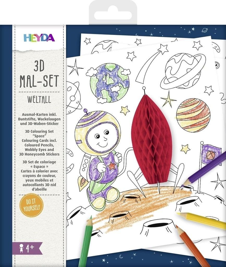 Wypukła malowanka Kosmos - zestaw kreatywny 3D