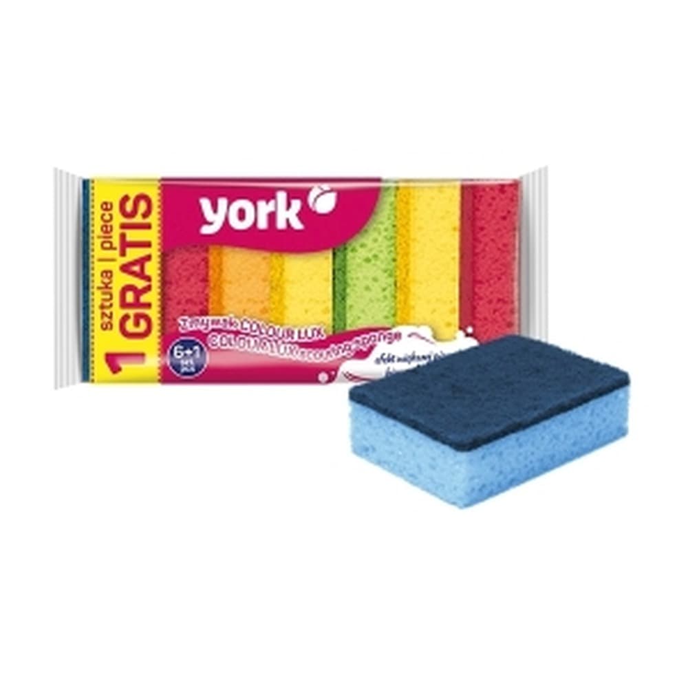 York Colour Lux Zmywak kuchenny 6 sztuk + 1 gratis